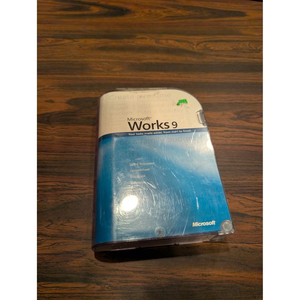 Microsoft Works 9 Home Productivity Software Suite Word Processor X13-62486-01